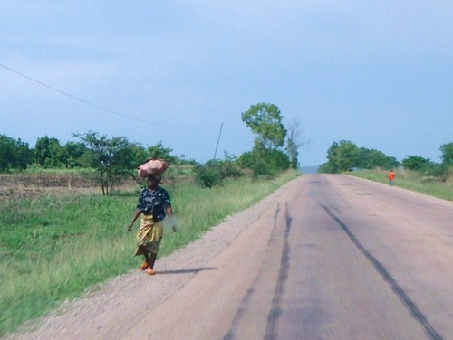 African Lady going about her business.